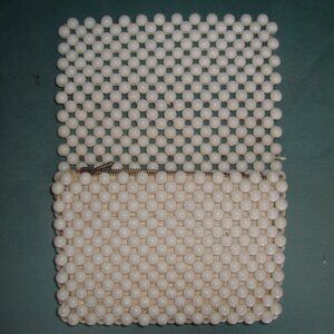Beaded Pearl Clutch Purse Vintage